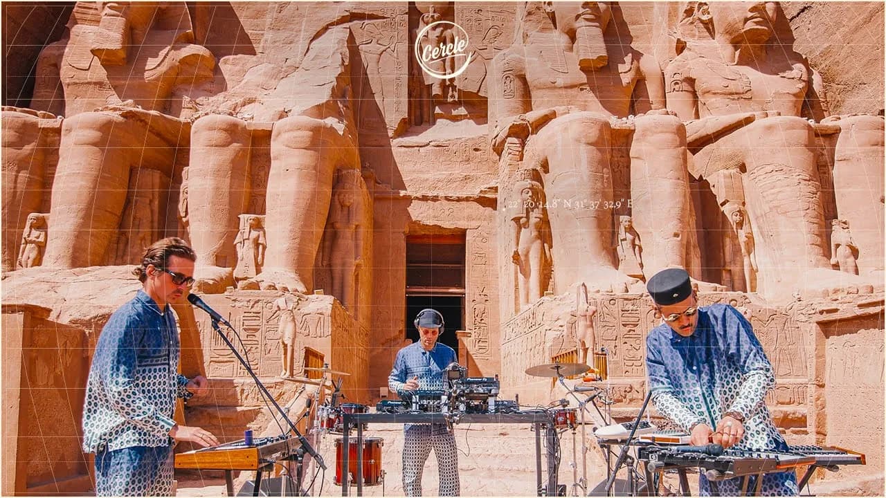 WhoMadeWho live for Cercle at Abu Simbel, Egypt