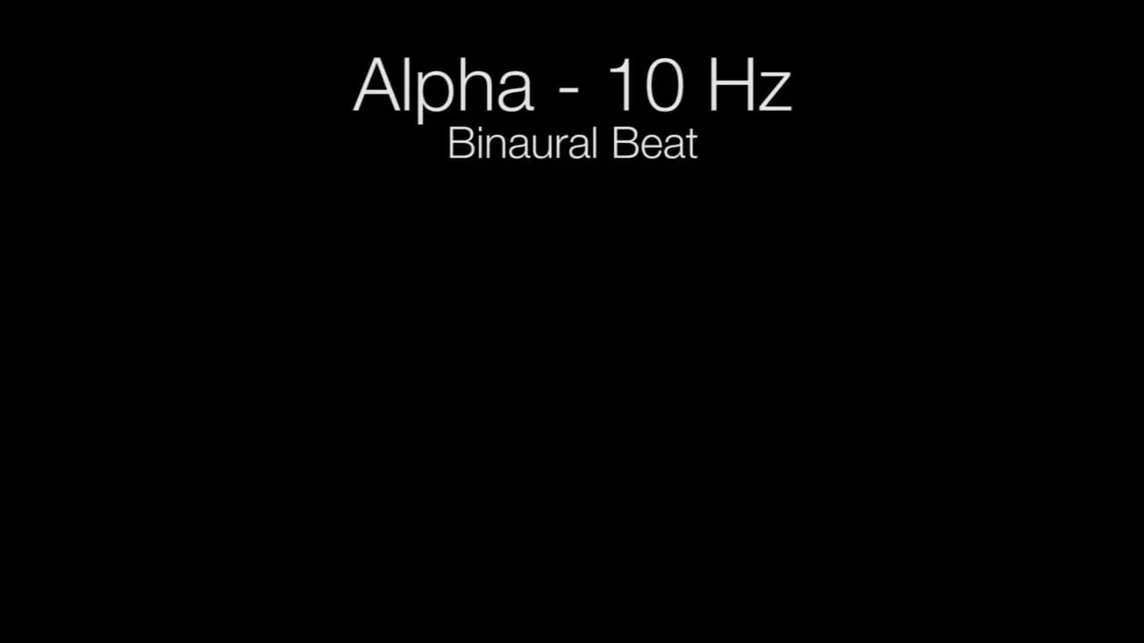 'Serotonin Release' Alpha Binaural Beat - 10Hz (1h Pure)
